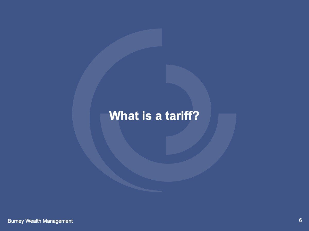 What is a tariff?