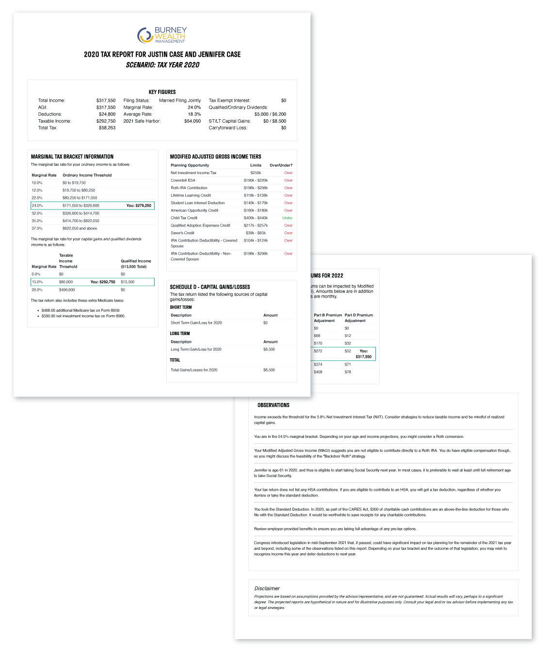 Sample Financial Plan Burney Wealth Management